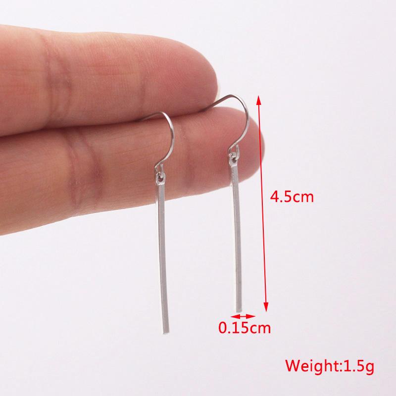 New Crystal Hanging Earrings for Women Korean Fashion Tassel Earrings Gold Color Metal Thread Dangle Earrings for Female