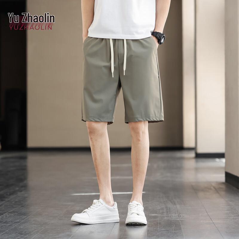 YUZHAOLIN Men s Ice Silk Quick-Dry Casual Shorts 2XL