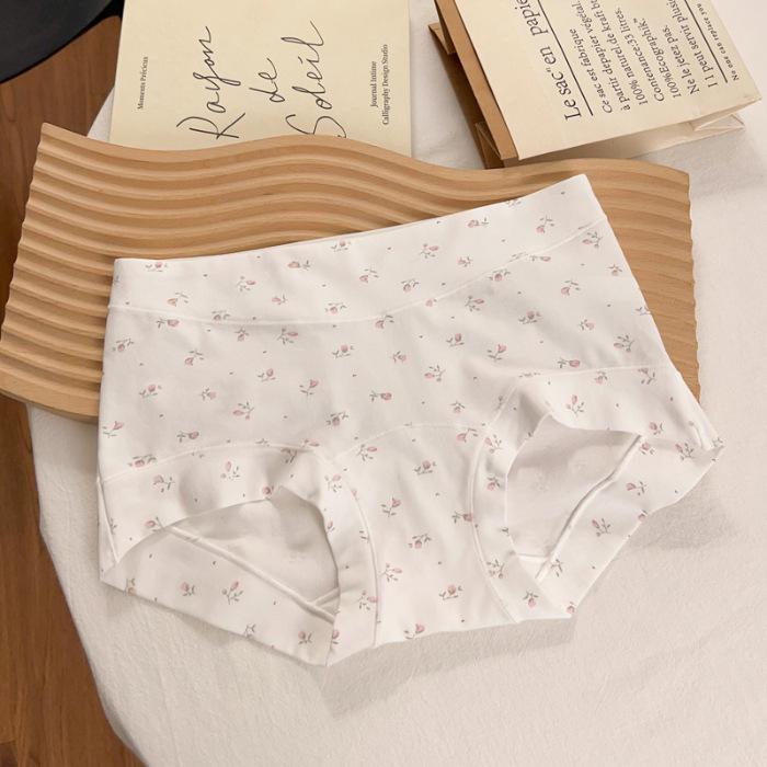 10A Women's Pure Cotton Mid-Rise Briefs - Antibacterial, Skin-Friendly Summer 2025 Style