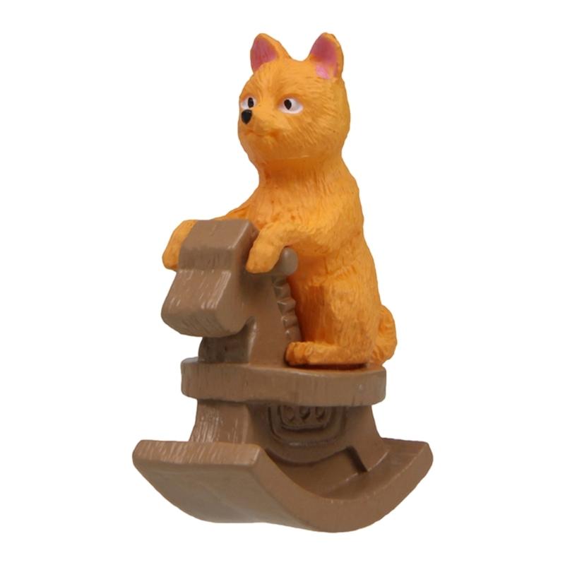 Lovely Double Dog Design PVC Sculpture Vehicle Dashboard Decoration Home Office Display Ornament
