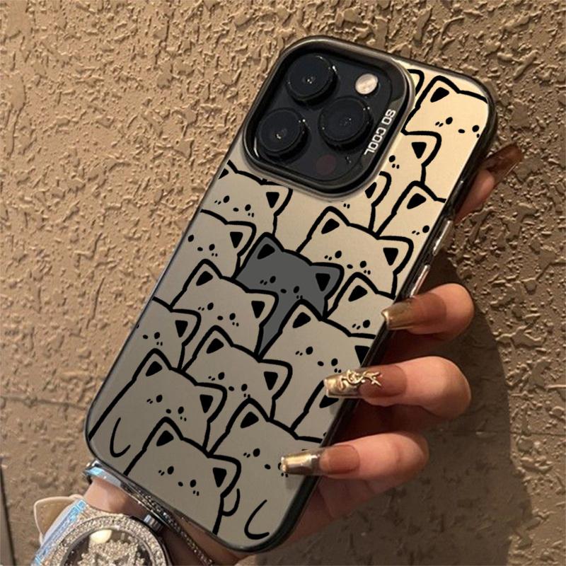 Kitten Pattern Mobile Phone Case For  Mi 13 12 11 Lite 5G NE 14 13T 12T Poco X6 X5 F5 M6 Pro Matte Laser Shockproof Cover