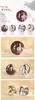 Master of Chen Yue Jing Fu Series Character Badge Set of 3 Wei Wuxian Lan Wangji Official Anime Goods "The Diabolism" & Ver.