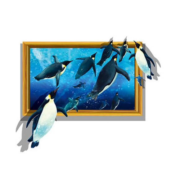 

Съемные 3D-животные узоры для спальни, гостиной, наклейки на стену, креативные