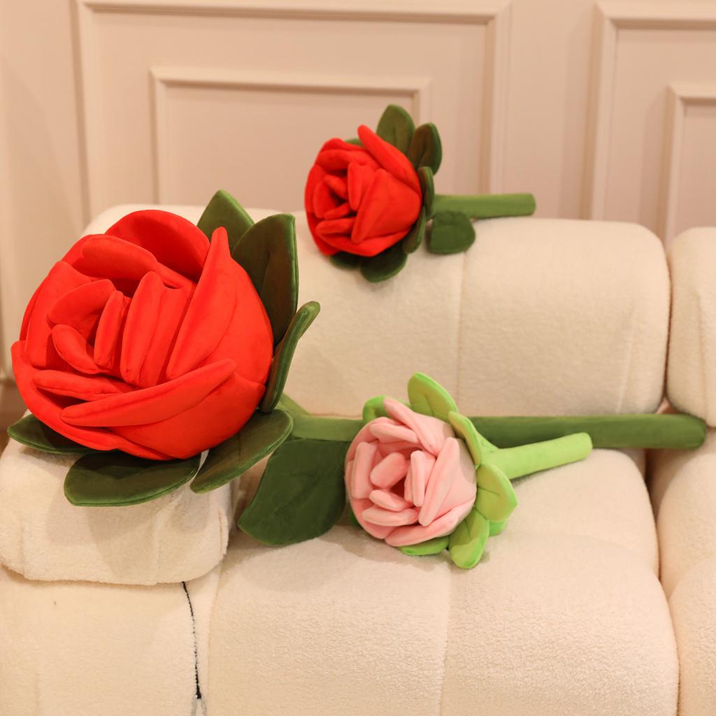 Artificial Fabric Rose Doll Plush Toy Bouquet Flower Wedding Doll Valentine's Day Gift