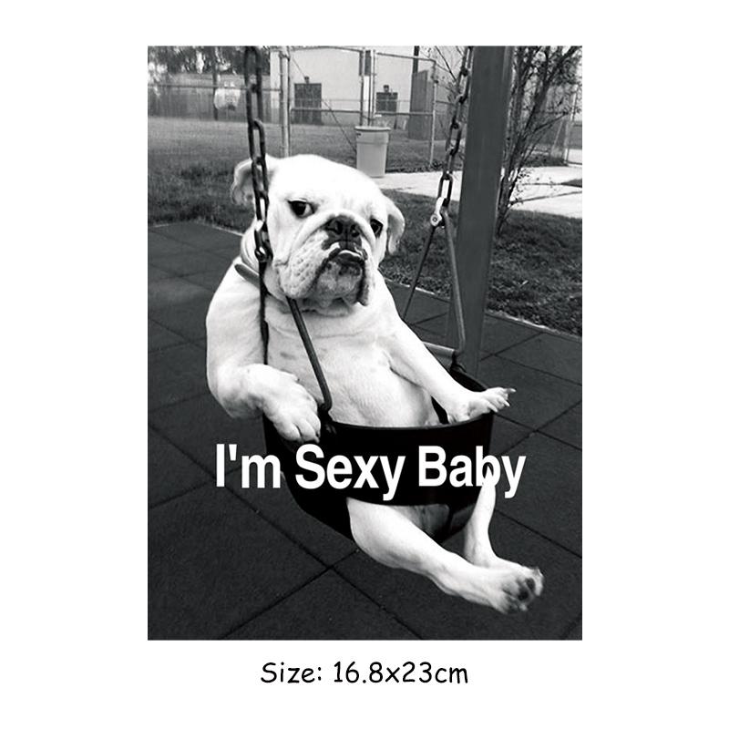 

Милая собака, утюг на заплатках, футболка, наклейки на одежду, толстовки, Parches Ropa, сделай сам, термопресс, аппликация, термоперенос, животное