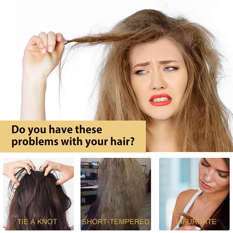Kollagen-Keratin-Haarmaske für trockenes und strapaziertes Haar, revitalisierendes Haar, glättet weiches, glattes Haar, spendet Feuchtigkeit, Haarbehandlung, Haarpflege