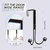 1pc  Iron Simple Door Hooks, Nail-free Wardrobe Door Hooks, Metal Craft Coat Multi-functional Double-headed Hooks