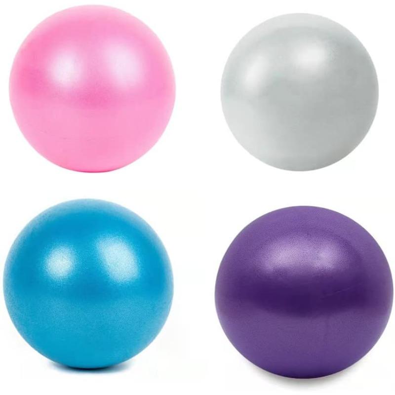 4 Pz Pallone Esercizio, 25 cm Pallone Morbido Yoga, Pallone Ginnastica Morbido Antiscivolo per Bambini con Pompa, Pallone Fitness, Piccolo per Yoga, Stretching e Allenamento Core
