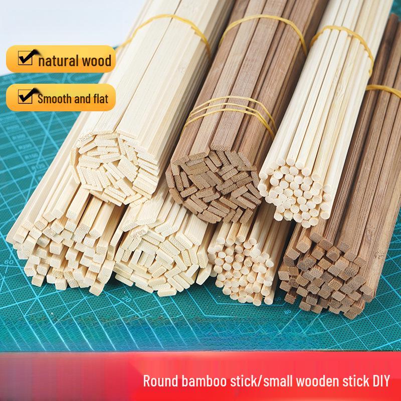 Bamboo and Wooden Craft Sticks: DIY Model Strips and Slices