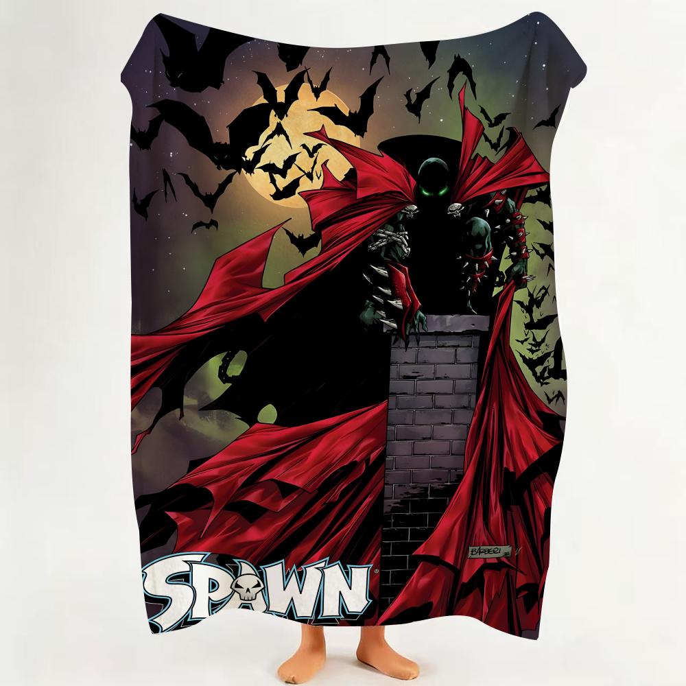 Comic S Spawn Throw Flannel Throw Blanket Suitable for Sofa,Living Room,Bedroom