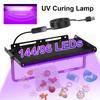 96/144 LEDs USB UV-Kleberhärtungslampe, Harzhärtungsgerät. Harzformen, Schmuckherstellung, DIY Bastelmaterialien.
