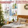 2pcs, 2D FLAT PRINTING Curtains (Without Rod) Floral Shelf Display Halloween Festival Popular Curtains&Drapes Polyester Easy