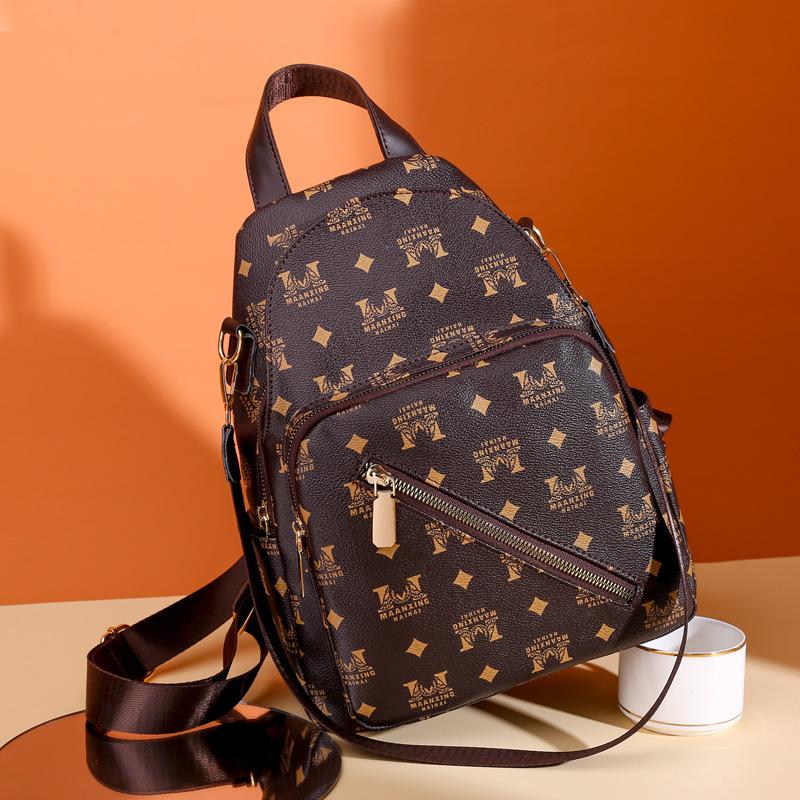 New Soft Leather Backpack Women's Korean Fashion High-capacity Women's Travel Business Backpack Simple Leisure Bag