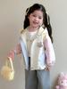 2025 Girls' Hooded Fashion Outerwear: Trendy Macaron Coat for Spring & Autumn