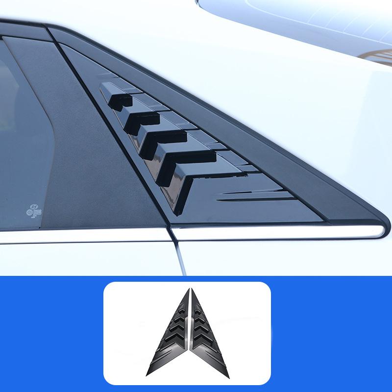 For Hyundai Seventh Generation Elantra 2025 Rear Window Shutter Cover Trim Sticker Car Triangle Air Outlet Exterior Stickers