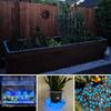 500 Pieces Luminous Blue Stones | Outdoor Garden Pathway Decor, Landscape Lighting for Potted Plants and Aquascapes, Made of Plastic