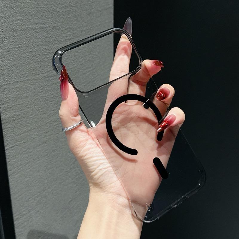 Original Frameless Clear Magnetic Phone Case For iPhone 17 Air 16 15 14 Plus 13 12 11 Pro Max 17 Pro For Magsafe Charge Cover