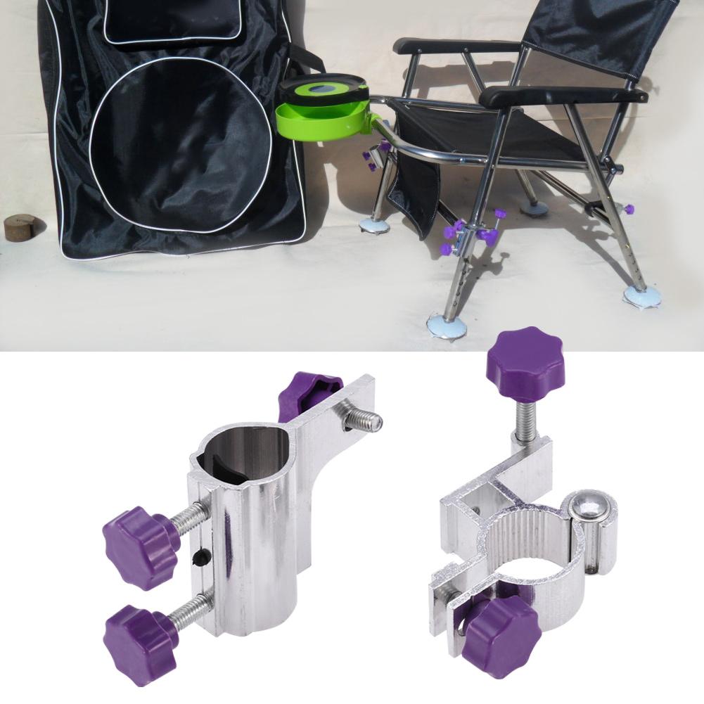 Durable Aluminum Alloy Fishing Rod Pole Holder Chair Clamp Bracket Tackle Accessory