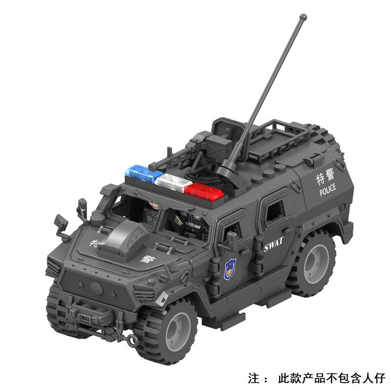 X001-X044 J772 J773 J779 Police Car Rescue Patrol Car Building Block Small Particle Toy