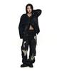 Poseuteupeulei Over Distressed Denim Pants_Black