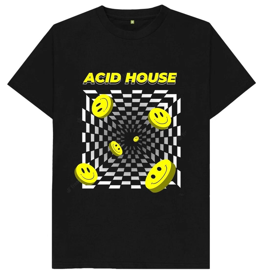 Фестиваль Музыки Acid House House Music Tech House Acid Футболка 2XL