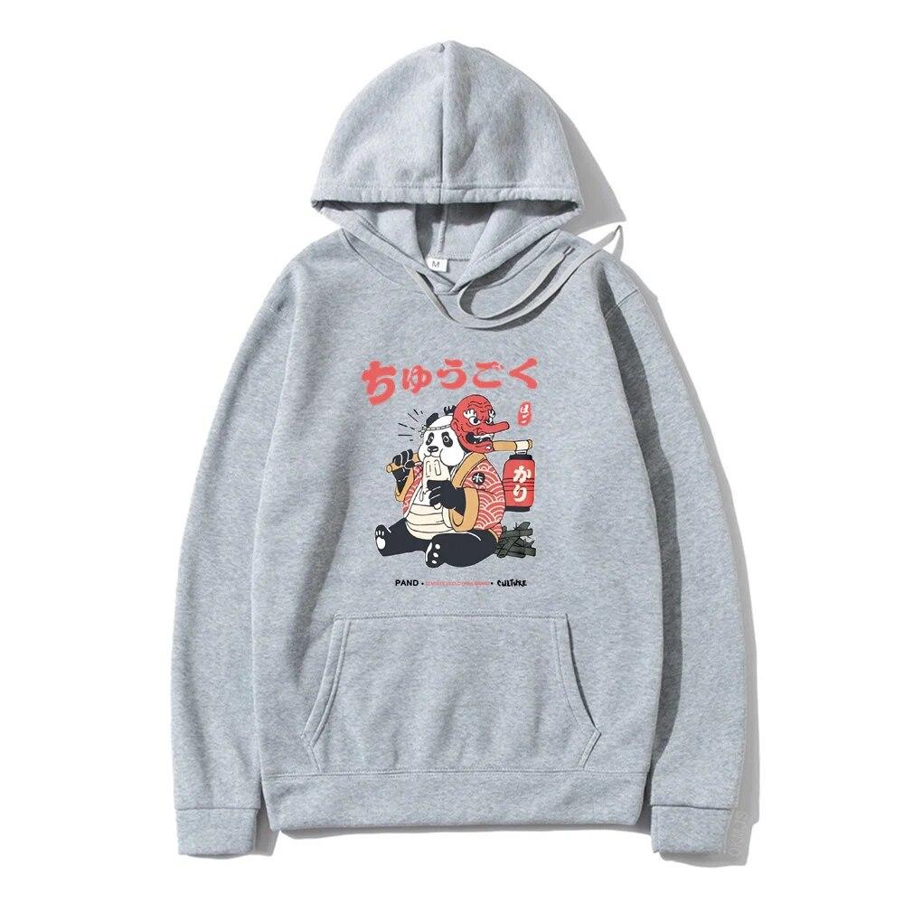 Hip Hop Harajuku Unisex's Hoodies Japanese Kanji Cartoon Hoodie Autumn Winter Funny Hooded Street Style Casual Sweatshirt Clothing