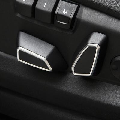 Auto Seat Adjustment Buttons Switch Trim Cover Decoration Sticker Car Accessories For BMW F30 F34 F10 F20 F36 F46 X3 F25 X4 F26