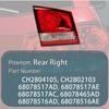 LED Tail Light Assembly Rear Brake Brake Light Turn Signal Indicator Lamp For Dodge Journey 2014- 68078465AD 68078517AD