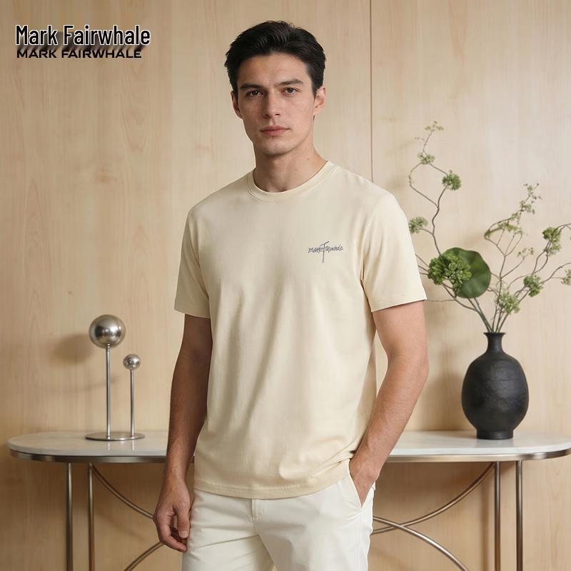 Mark Fairwhale Men's Breathable Cotton Short Sleeve T-shirt