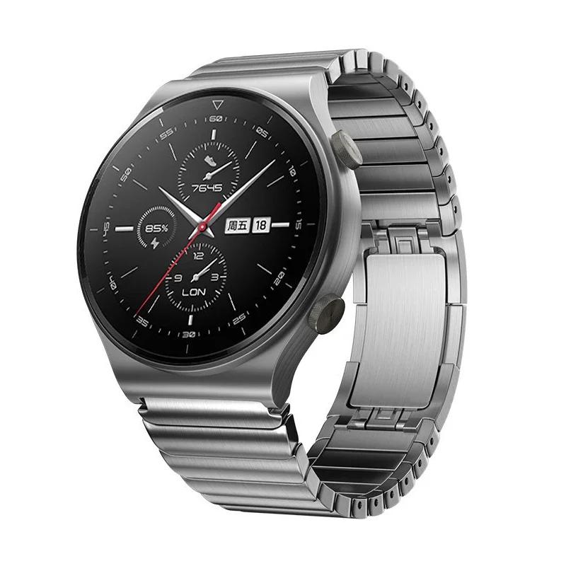 Luxury Stainless Steel Band For Huawei Watch GT4 3 GT2 Pro/GT 2e/GT2 3 Honor Watch GS Pro Strap Metal Bracelet For Huawei Watch 3 4 Pro Magic Watch 2