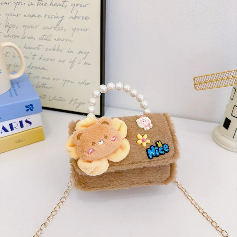 Soft Lovely Plush Shoulder Bag For Girls With Fun Cartoon Styles And Effortless Lightweight Feel