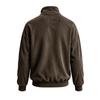 Sweatshirt Henley Homme Côtelé Lourd Col Montant Demi-Patte Boutonnée Pull Coupe Ample Manches Longues Hauts Décontractés Automne Hiver Hoodie Quotidien