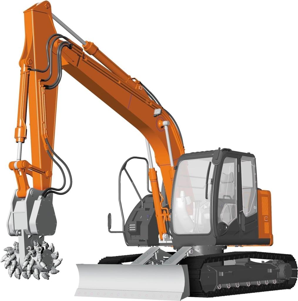 Hasegawa Hitachi Construction Machinery Hydraulic Excavator ZAXIS135US Cutting Cutter Model Plastic Model 66111 1/35 (Car)