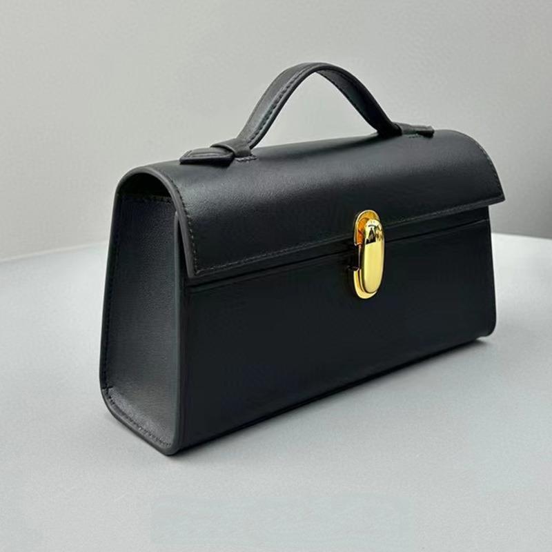 Niche Design Retro Light Luxury Handbag Suede Hand-held Small Square Bag French Minimalist Cowhide Shoulder Bag Handbag