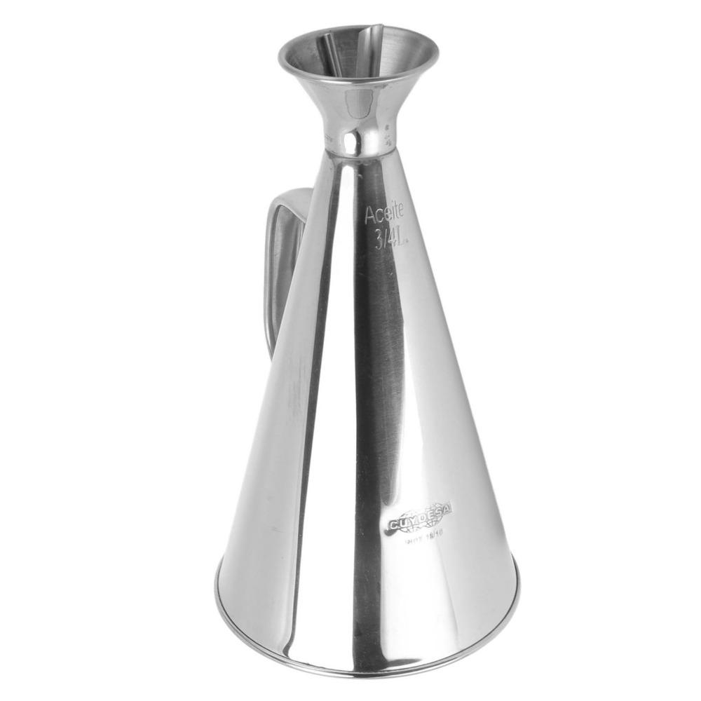 304 Stainless Steel Oil Dispenser Bottle 250ml/500ml/750ml/1000ml Vinegar Cruet Pourer Outdoor BBQ