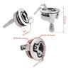 Alastin Marine Hardware 316 Stainless Steel Turning Lock Flush Pull Lift Handle Locker Hatch Latch with Key