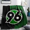 Coperta in Flanella Stampata Hannover 96 FC, morbido plaid per camera da letto/divano, lavabile, merchandising per tifosi di calcio, ottimo regalo.
