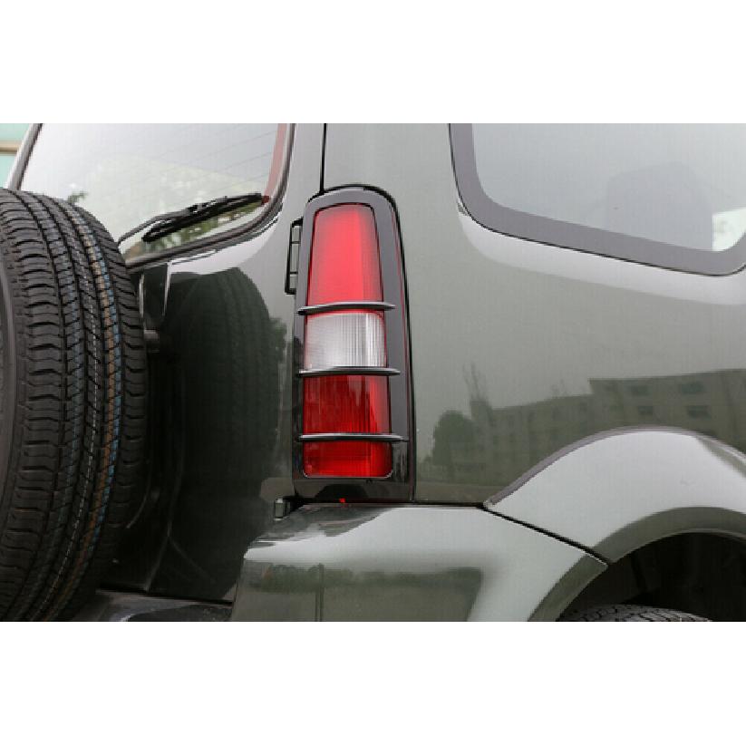 2pcs Rear Taillight Lamp Trim Cover For Suzuki Jimny 2007-2017 Black Accessories