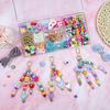 Customized DIY Bead Bracelet and Keychain Kit for Stringing Ornaments and Accessories
