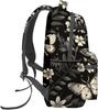 Vintage Moth Backpack,Black White Gothic Floral Retro Polyester Backpacks,Lightweight Double Shoulder Back Pack For Women,Goth