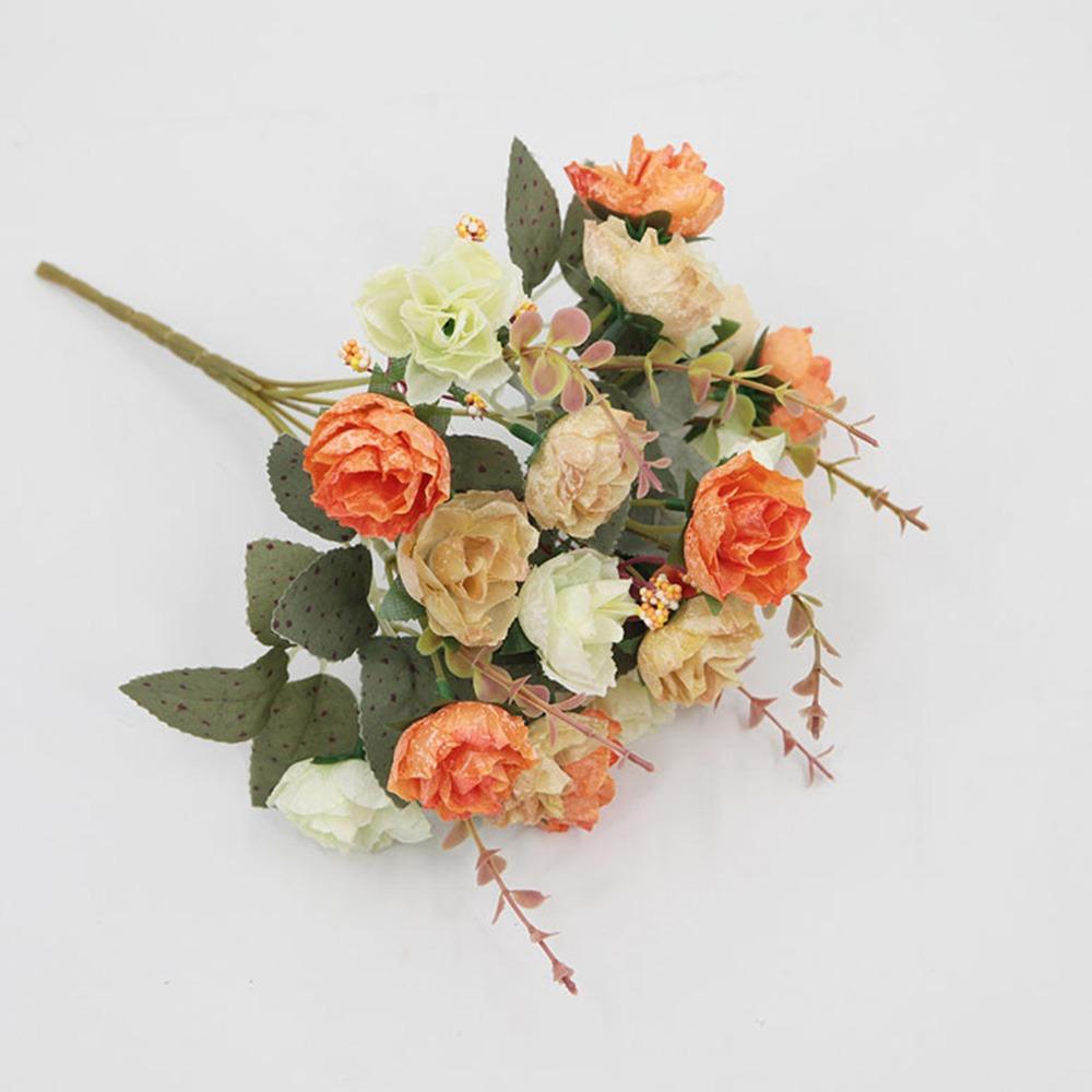 Multicolor Rose Bouquet Artificial Flower 21 Heads Simulation Flowers New Faux Rose Flower  Gifts
