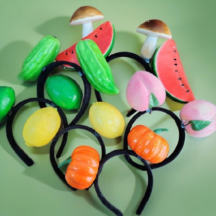 Realistisch Fruit/Groente Thema Hoofdband Creatieve Hars Haarhoepel Voor Feest En Dagelijkse Outfit Verjaardag Viering Accessoires