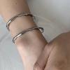 Titanium Steel Chic Bamboo Bracelet With Electroplating For Shine Longlasting