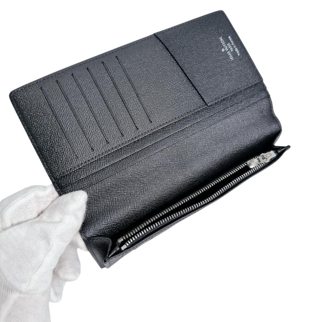 LOUIS VUITTON Portefeiulle Â· Brother Long Wallet purse Damier Grafitto N62665 Used
