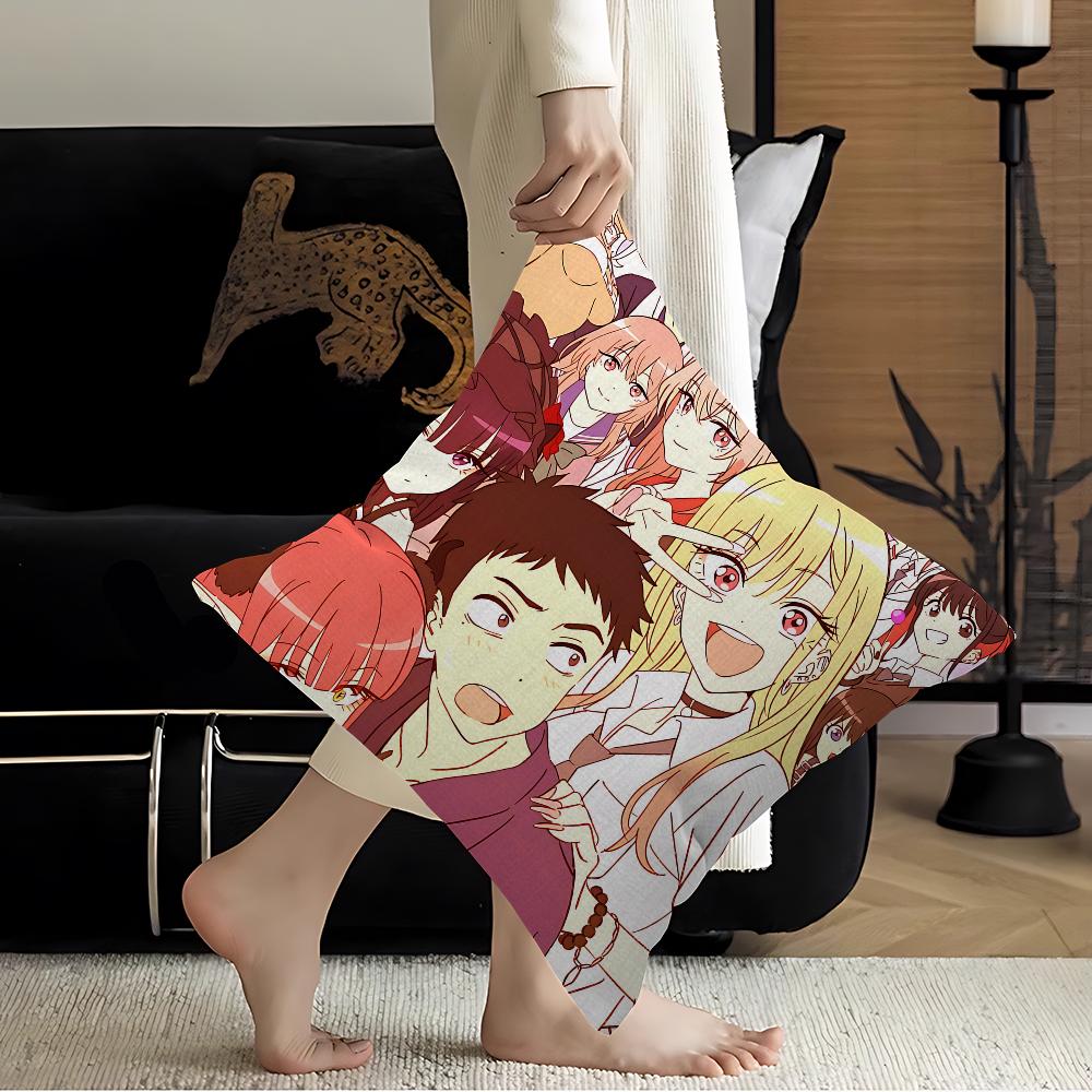 My Dress Up Darling Anime Pillowcase Toon Gift Cushion Cover Bedroom Home Sofa Chair Seat Decor Pillow Case