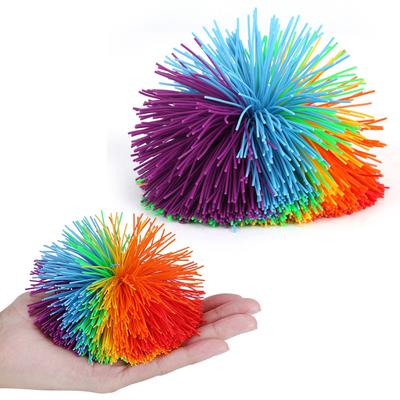 Colorful Sensory  Sensory  Silicone   Silicone Construction Stress Relief Rainbow Colorful Sensory  Ball Shape
