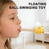 Wood Floating Blow Pipe Ball Game Toy Board Game for Children Balance Training Floating Blowing Ball Hand-Eye Coordination