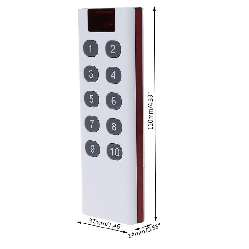New Universal Wireless Learning Code Digital Remote Controller Transmitter 1/2/3/4/6/8/10 Channels Buttons Keypad AK-7010TX