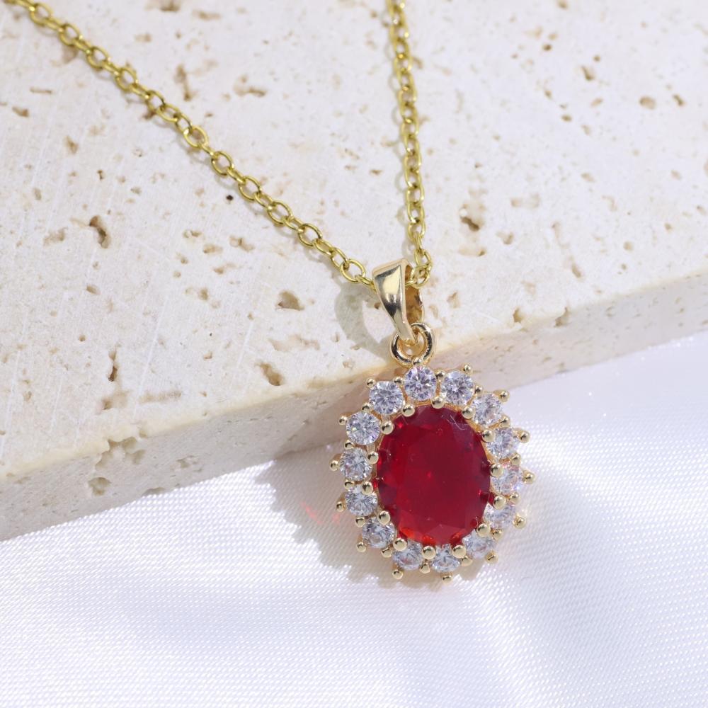 

Роскошные овальные подвески с цирконием, ожерелья для женщин, новая мода, свадебное ожерелье для вечеринки, ювелирные аксессуары золотой