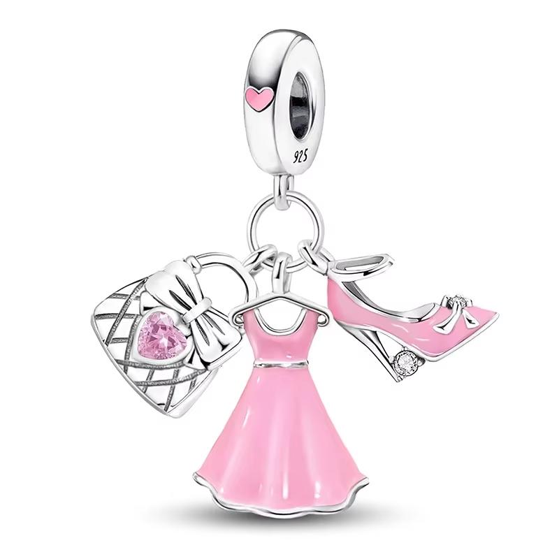 copper Luggage Elephant Butterfly Cherry Charm Bead Charms Bead Compatible With Diy Bracelets Making Gift of High Quality Fine Jewellery
